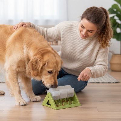 jouet pour chienââ grand femme couleur vert jeux maison