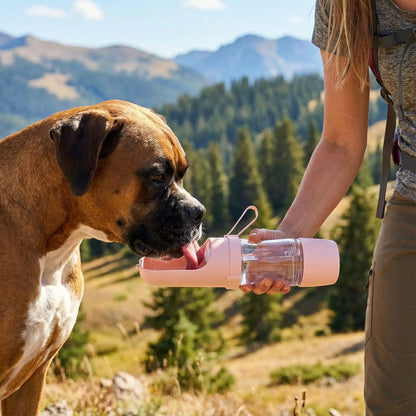chien bois gourde rose forest femme