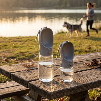 gourde pour chien 550 ml  350 ml table parc