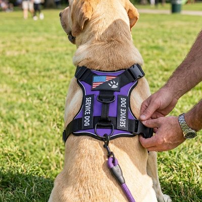 harnais chien couleur Violet extérieur jouer parc