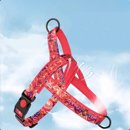 harnais pour chien rouge ajustable
