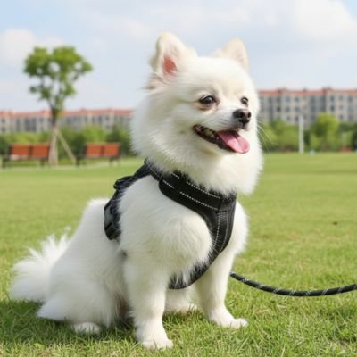 harnais pour petit chien couleur noir sortie randonner 