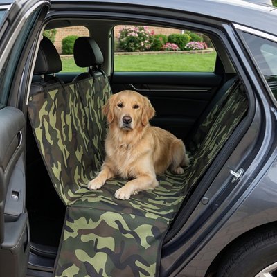 housse voiture chien couleur vert armé avec grande race