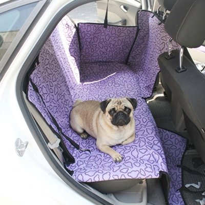 housse voiture chien couleur Violet installation facile petite race