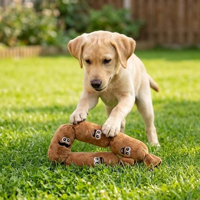 jouet pour chien​ brun chiot soussice
