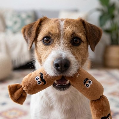 jouet pour chien​ brun forme soussice