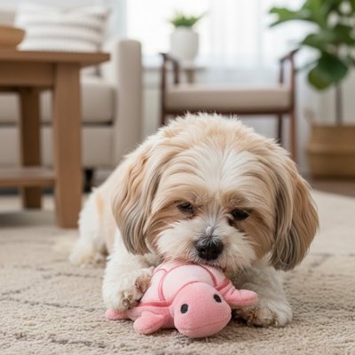 jouet pour chien​ petite tortue couleur rose interrieur