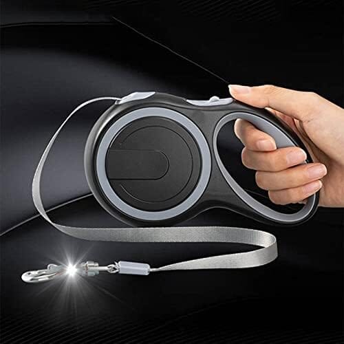 laisse de chien noir retractable