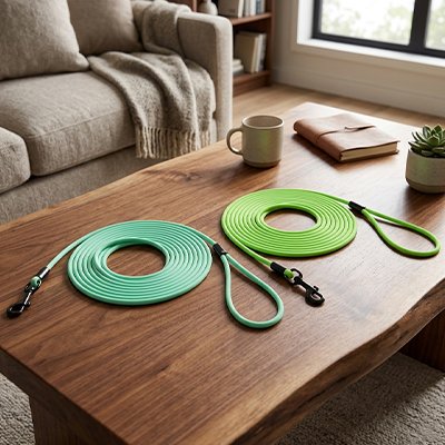 laisse pour chien couleur bleue vert tres voyante