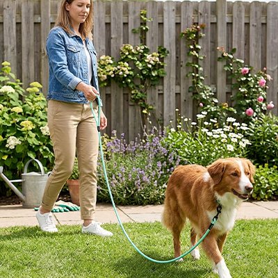 laisse pour chien couleur vert exterieur toute saisons