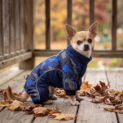 manteau pour chien couleur bleue noir automne chiwawa