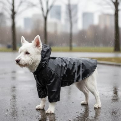 manteau pour chien couleur noir sortie promenade exterieur impermeable