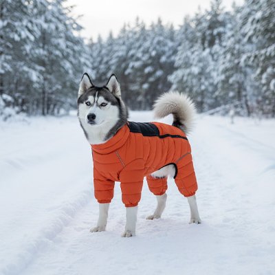 manteau pour chien grand rouge hiver chaud