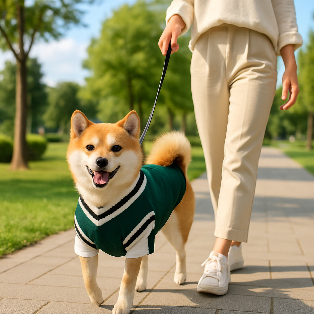 manteau pour chien pull hiver automne printemps vert chaud