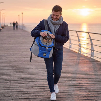 sac a dos chien bleu voyage femme