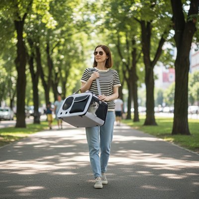 sac de transport pour chien couleur couleur noir blanc femme