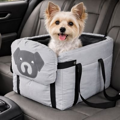 sac de transport pour chien couleur gris dans camion